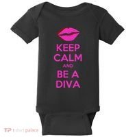 Keep Calm And Be A Diva Baby Bodysuit thumb 0