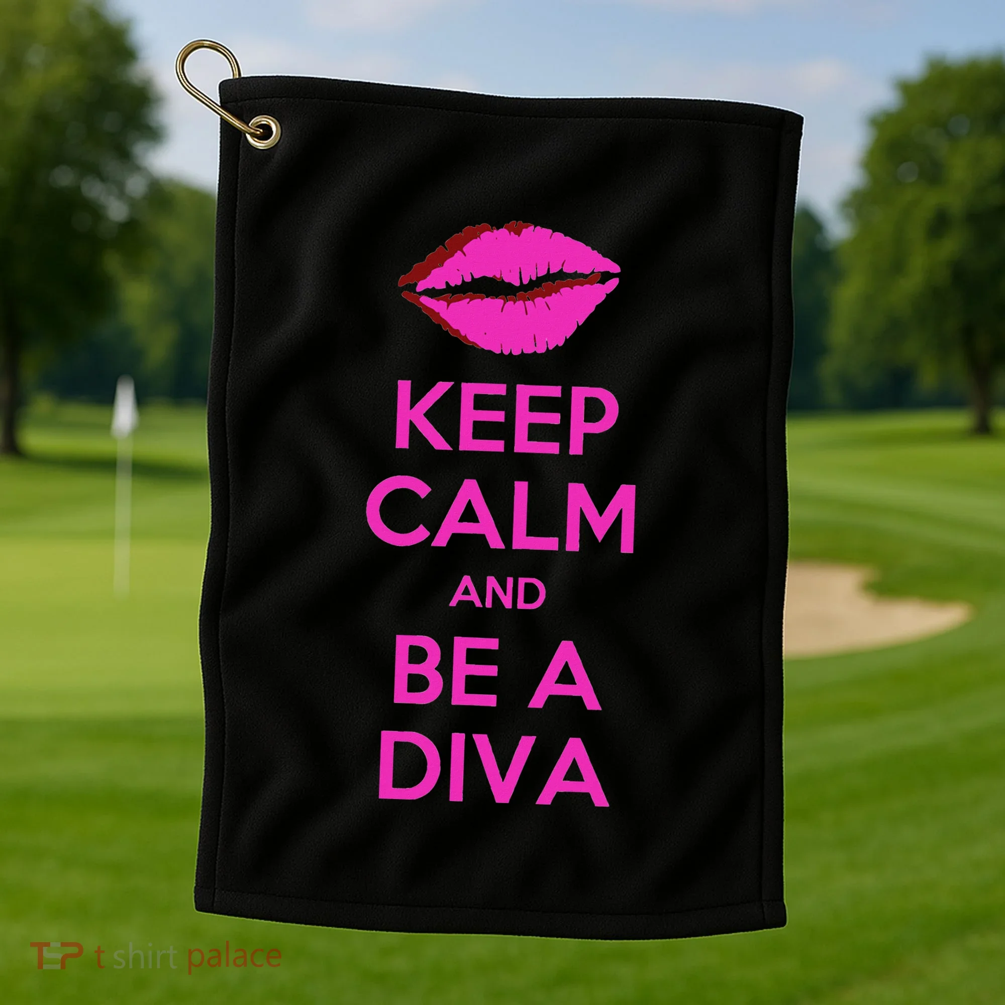 Keep Calm And Be A Diva Golf Towel