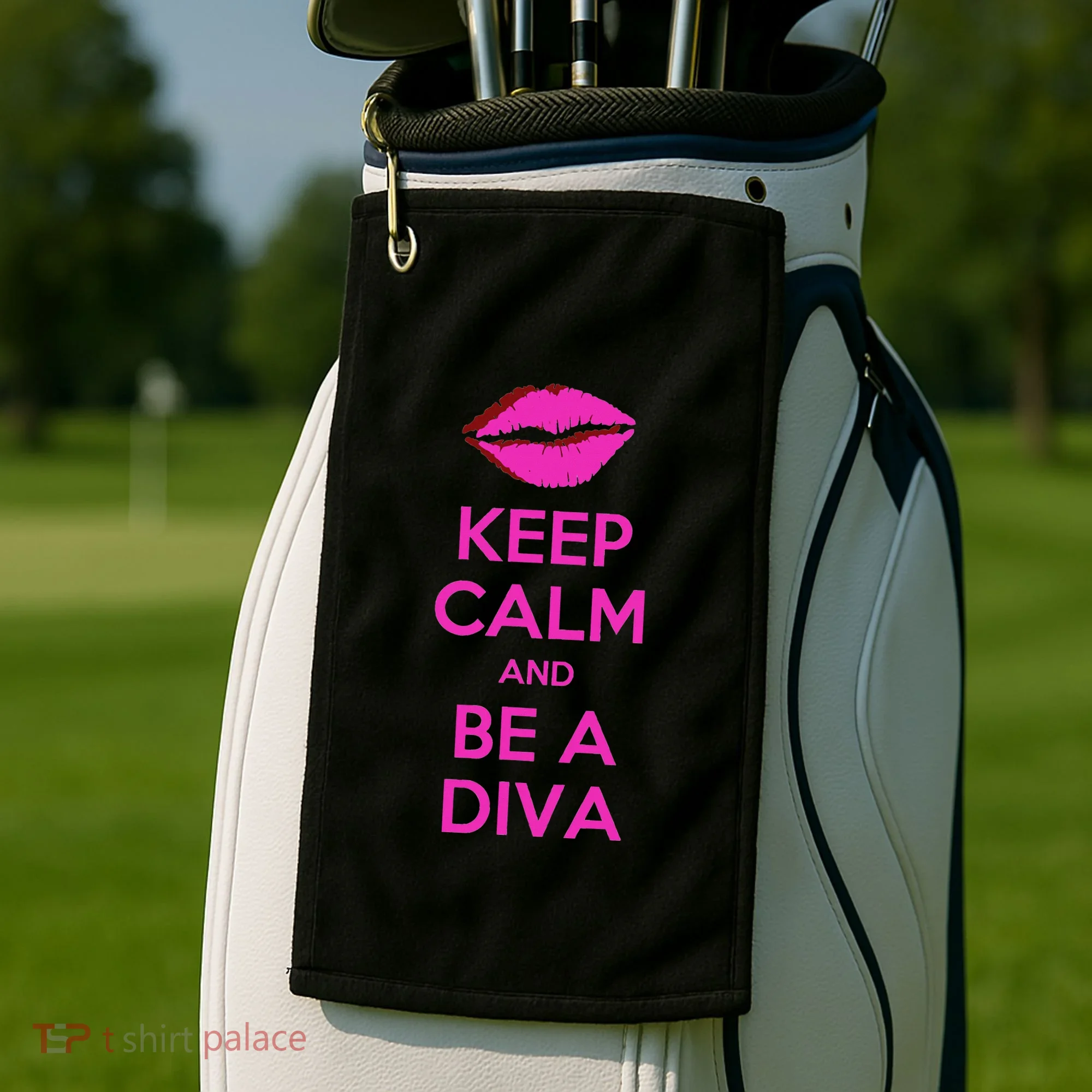 Keep Calm And Be A Diva Golf Towel