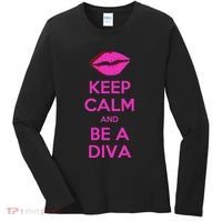 Keep Calm And Be A Diva Women's Long Sleeve Shirt thumb 0