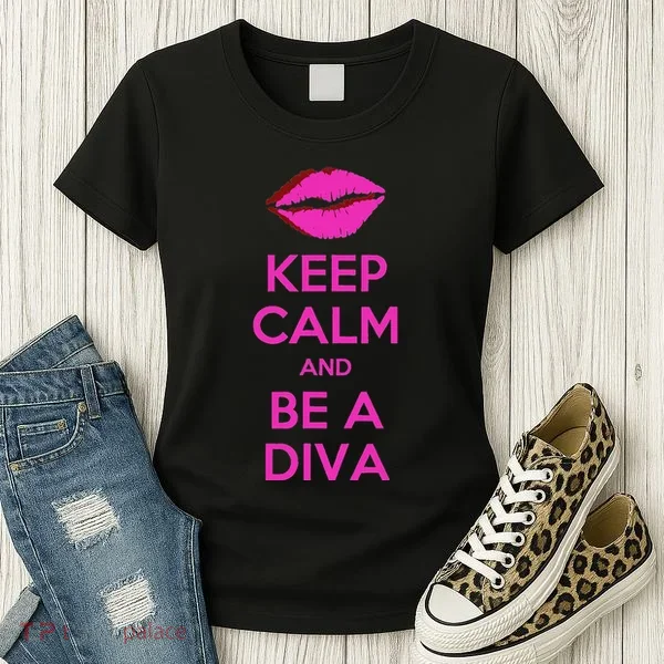 Keep Calm And Be A Diva Women's T-Shirt