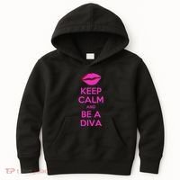 Keep Calm And Be A Diva Kids Hoodie thumb 0