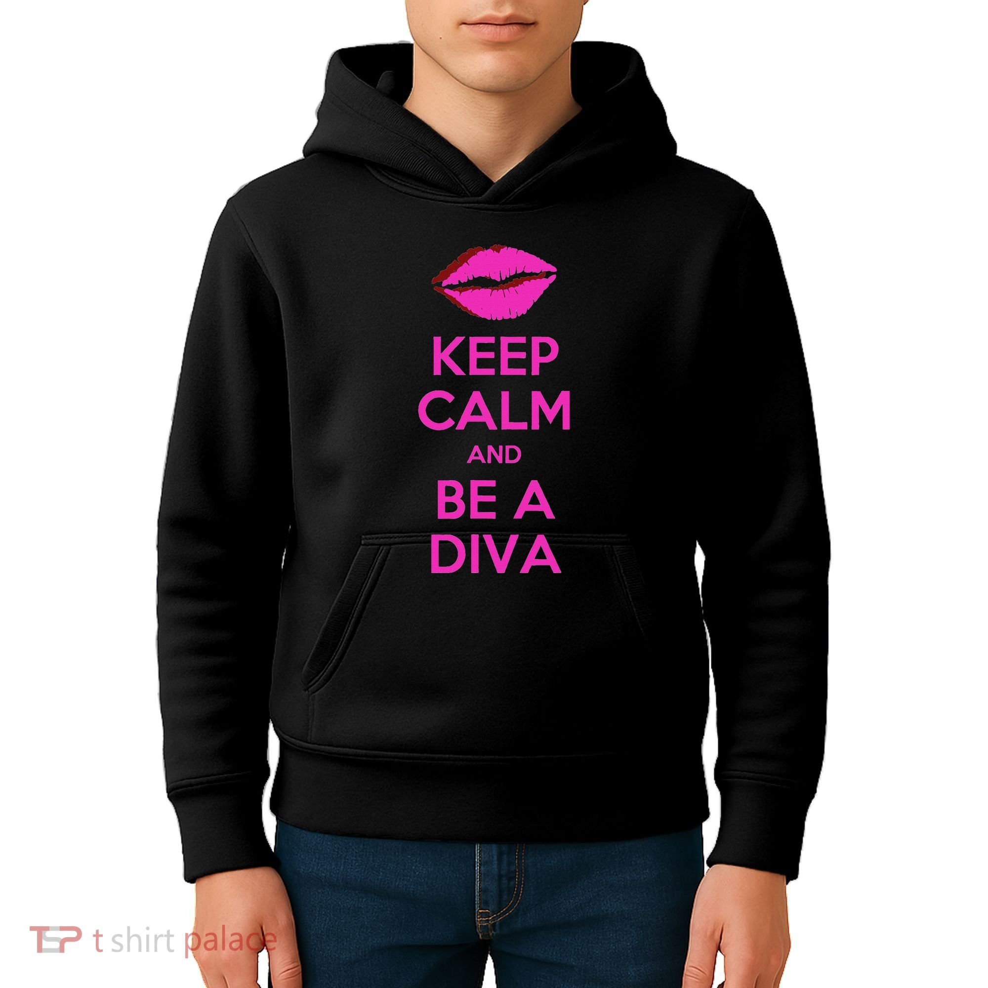 Keep Calm And Be A Diva Kids Hoodie