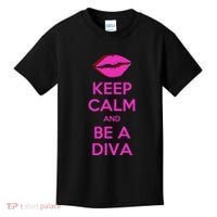Keep Calm And Be A Diva Kids T-Shirt thumb 0