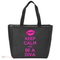 Keep Calm And Be A Diva Tote Bag thumb 0