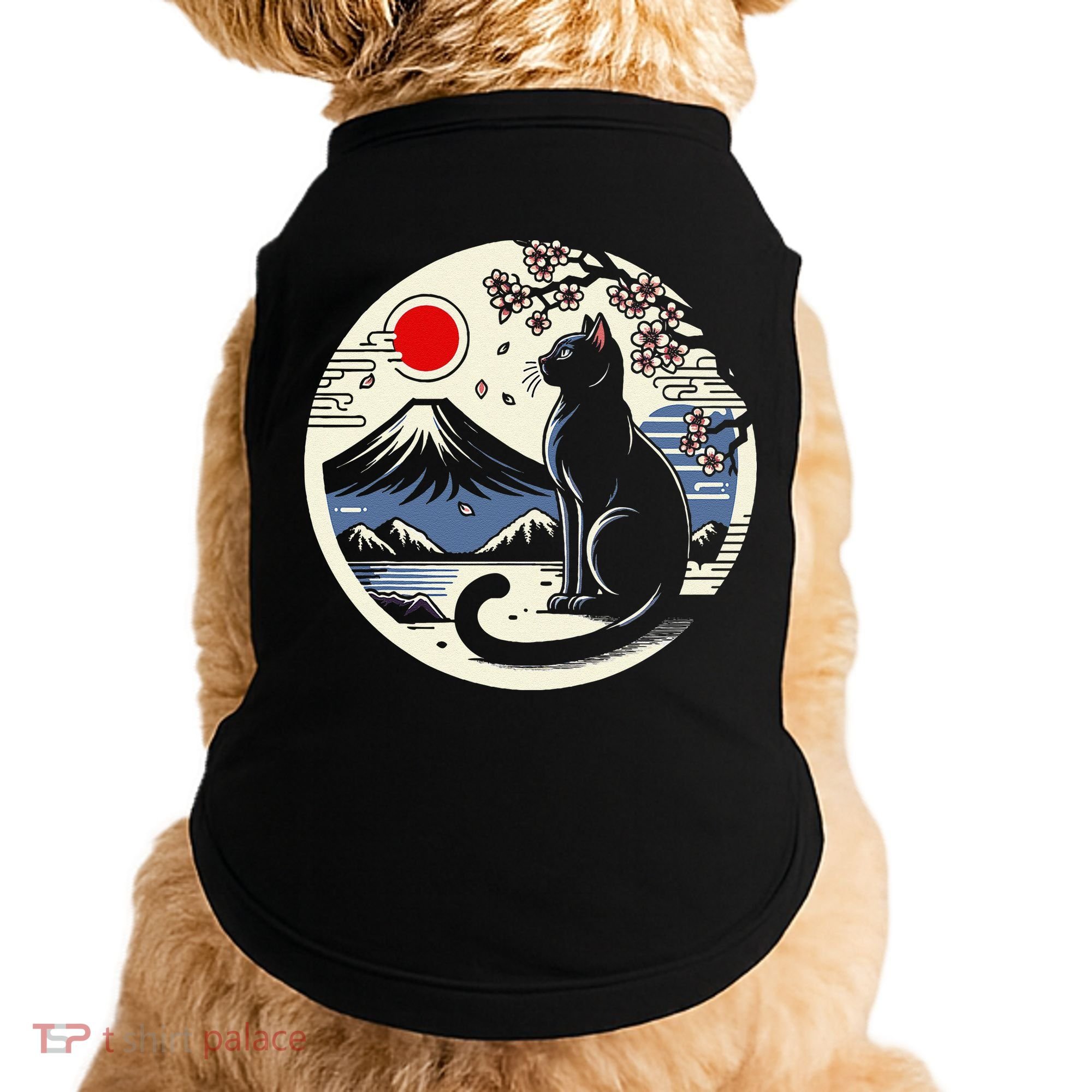 Kawaii Cat Anime Japanese Retro Funny Cat Gift Doggie Tank
