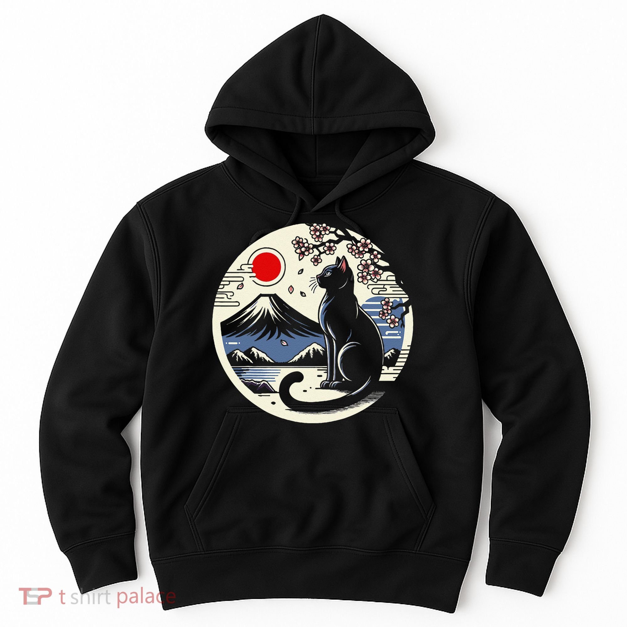 Kawaii Cat Anime Japanese Retro Funny Cat Gift Hoodie
