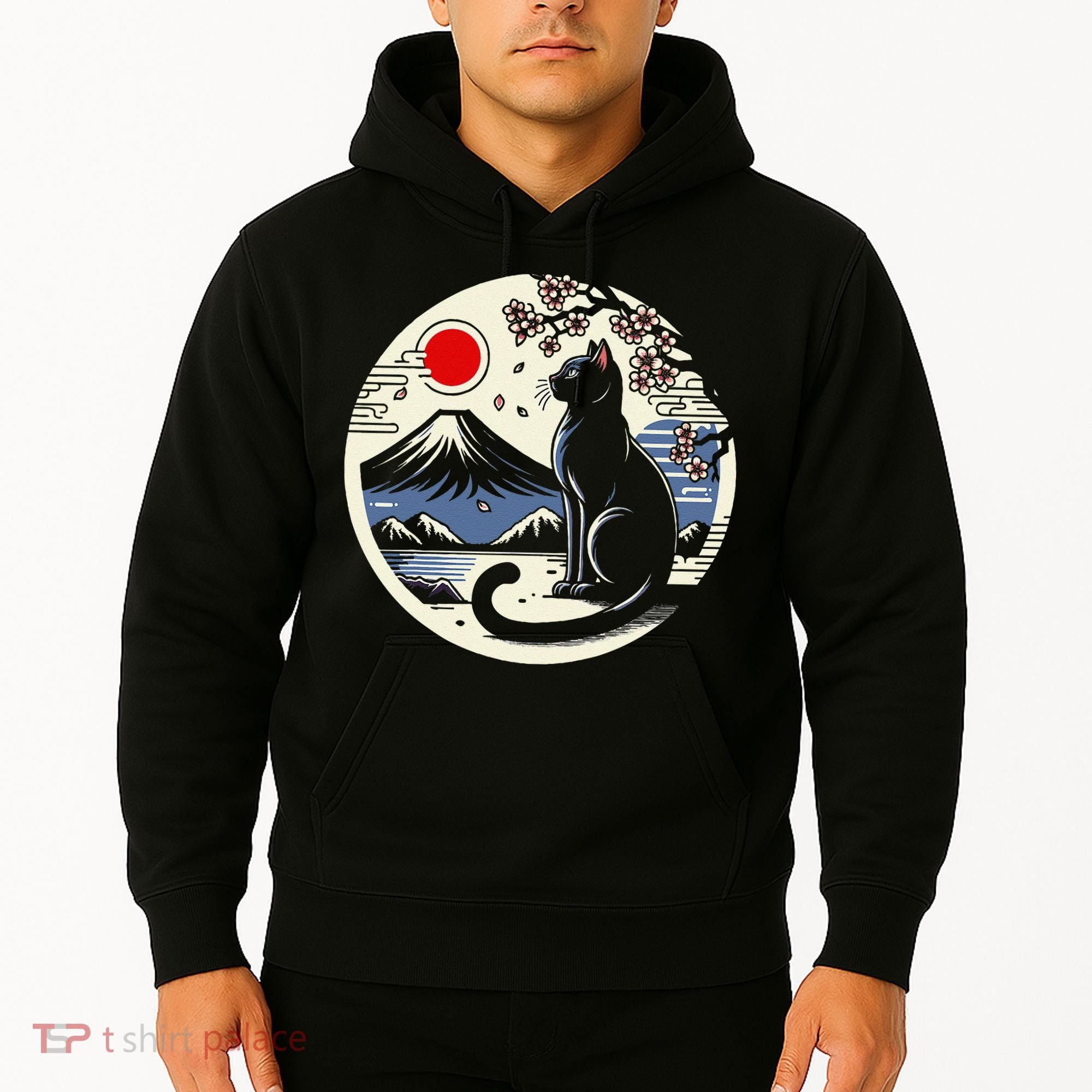 Kawaii Cat Anime Japanese Retro Funny Cat Gift Hoodie