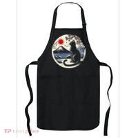 Kawaii Cat Anime Japanese Retro Funny Cat Gift Apron thumb 0