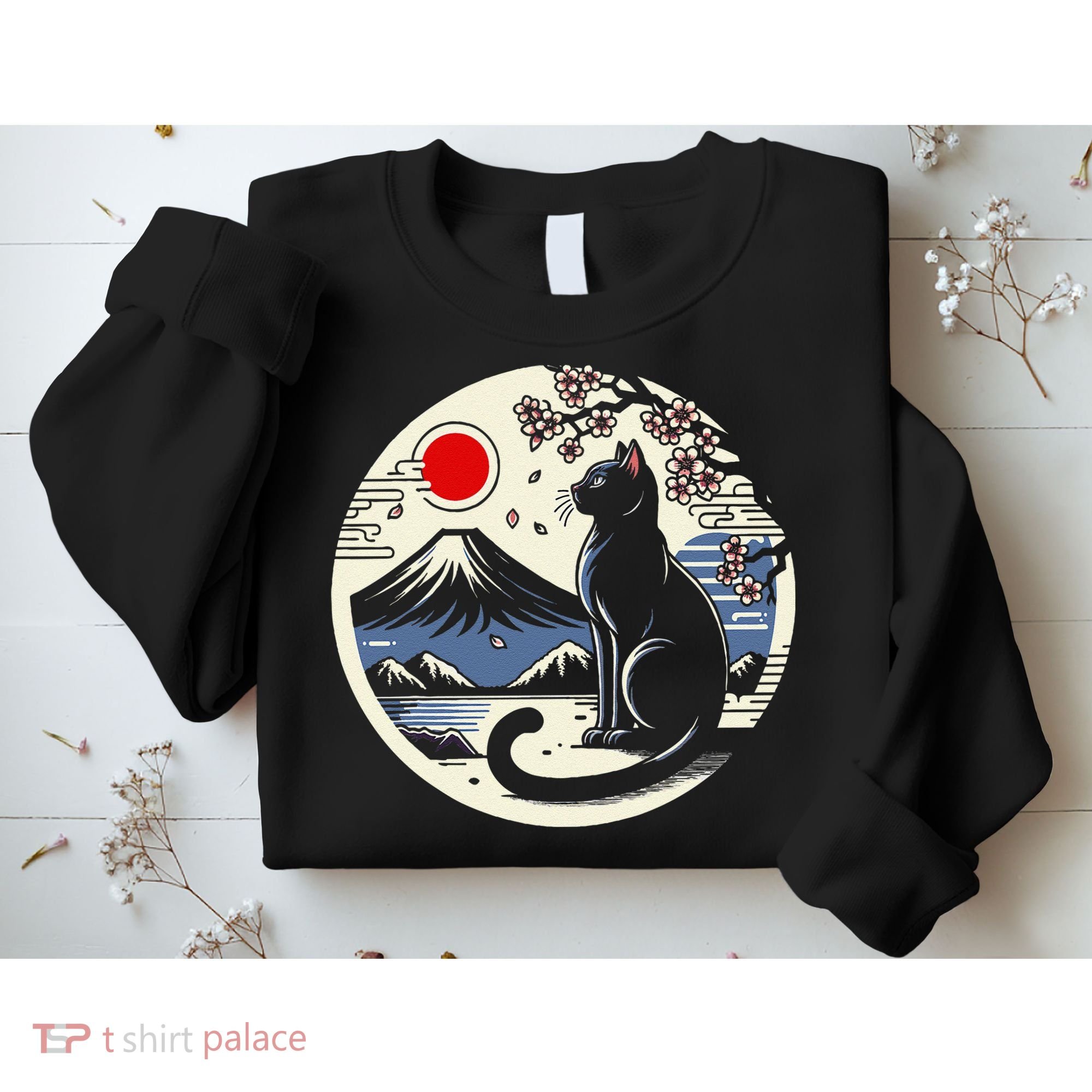 Kawaii Cat Anime Japanese Retro Funny Cat Gift Sweatshirt