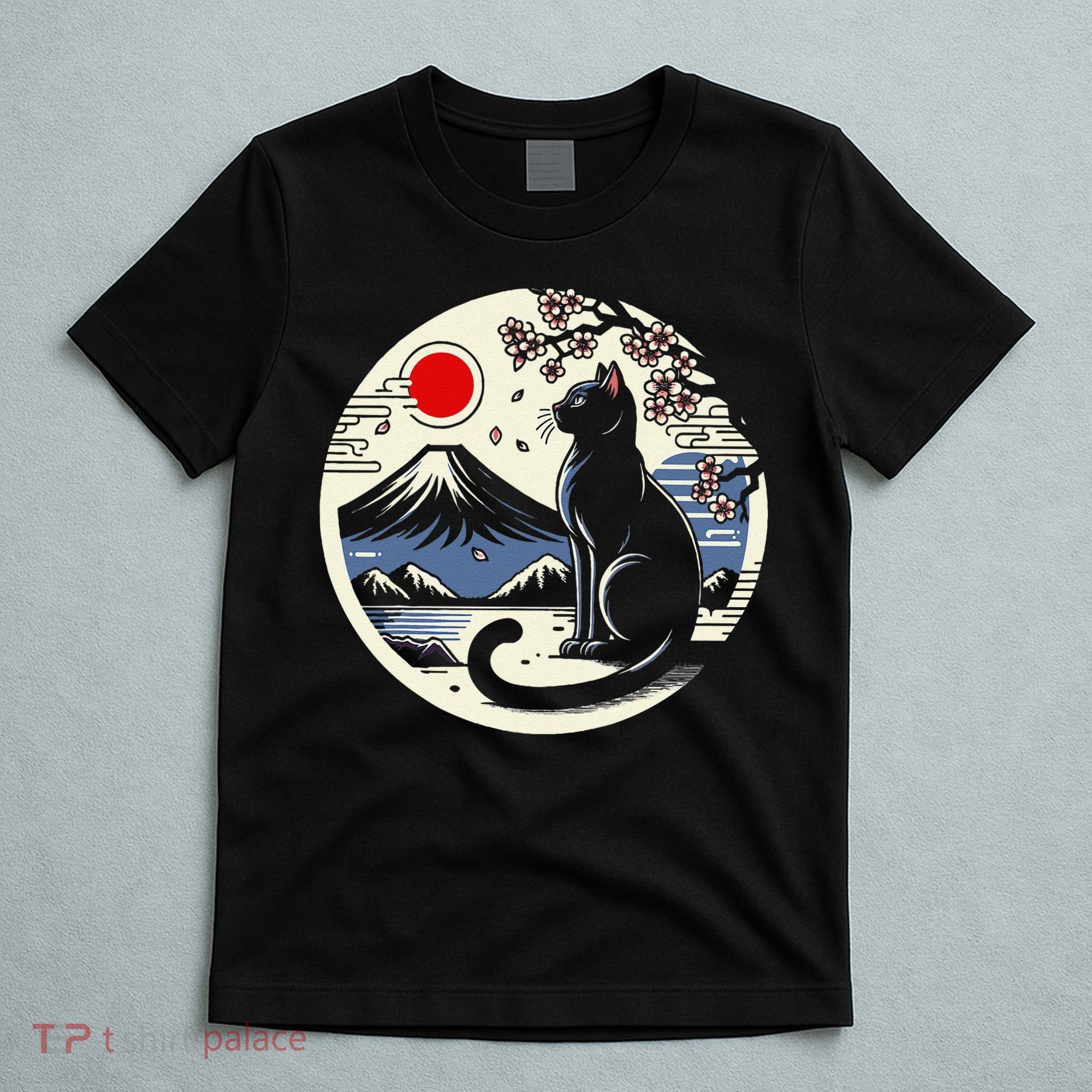 Kawaii Cat Anime Japanese Retro Funny Cat Gift T-Shirt
