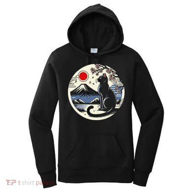 Kawaii Cat Anime Japanese Retro Funny Cat Gift Women's Hoodie