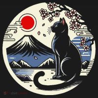 Kawaii Cat Anime Japanese Retro Funny Cat Gift Women's Hoodie thumb 2