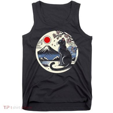 Kawaii Cat Anime Japanese Retro Funny Cat Gift Tank Top