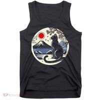 Kawaii Cat Anime Japanese Retro Funny Cat Gift Tank Top thumb 0