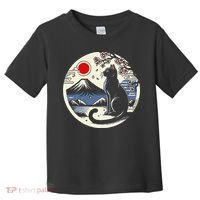 Kawaii Cat Anime Japanese Retro Funny Cat Gift Toddler T-Shirt thumb 0