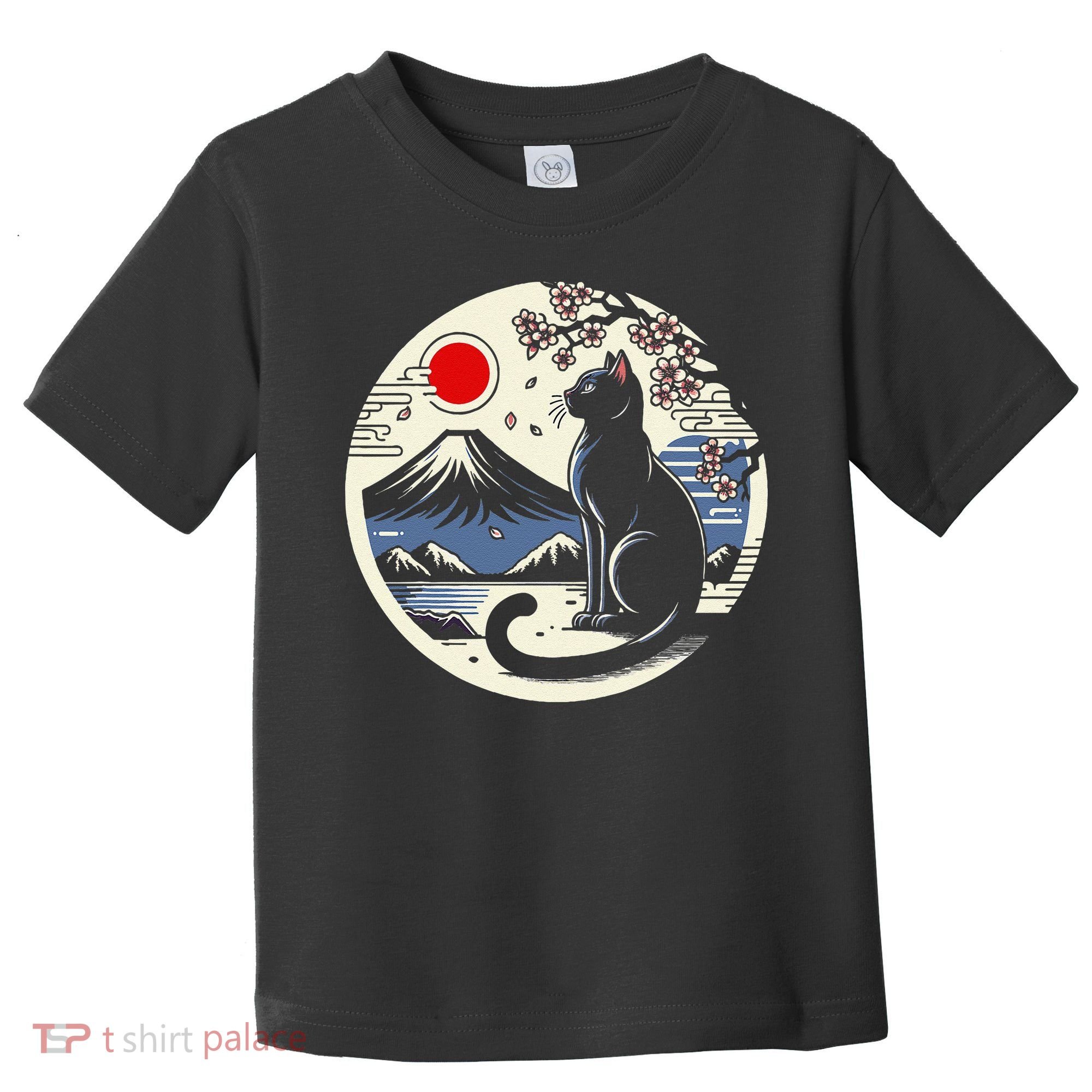 Kawaii Cat Anime Japanese Retro Funny Cat Gift Toddler T-Shirt