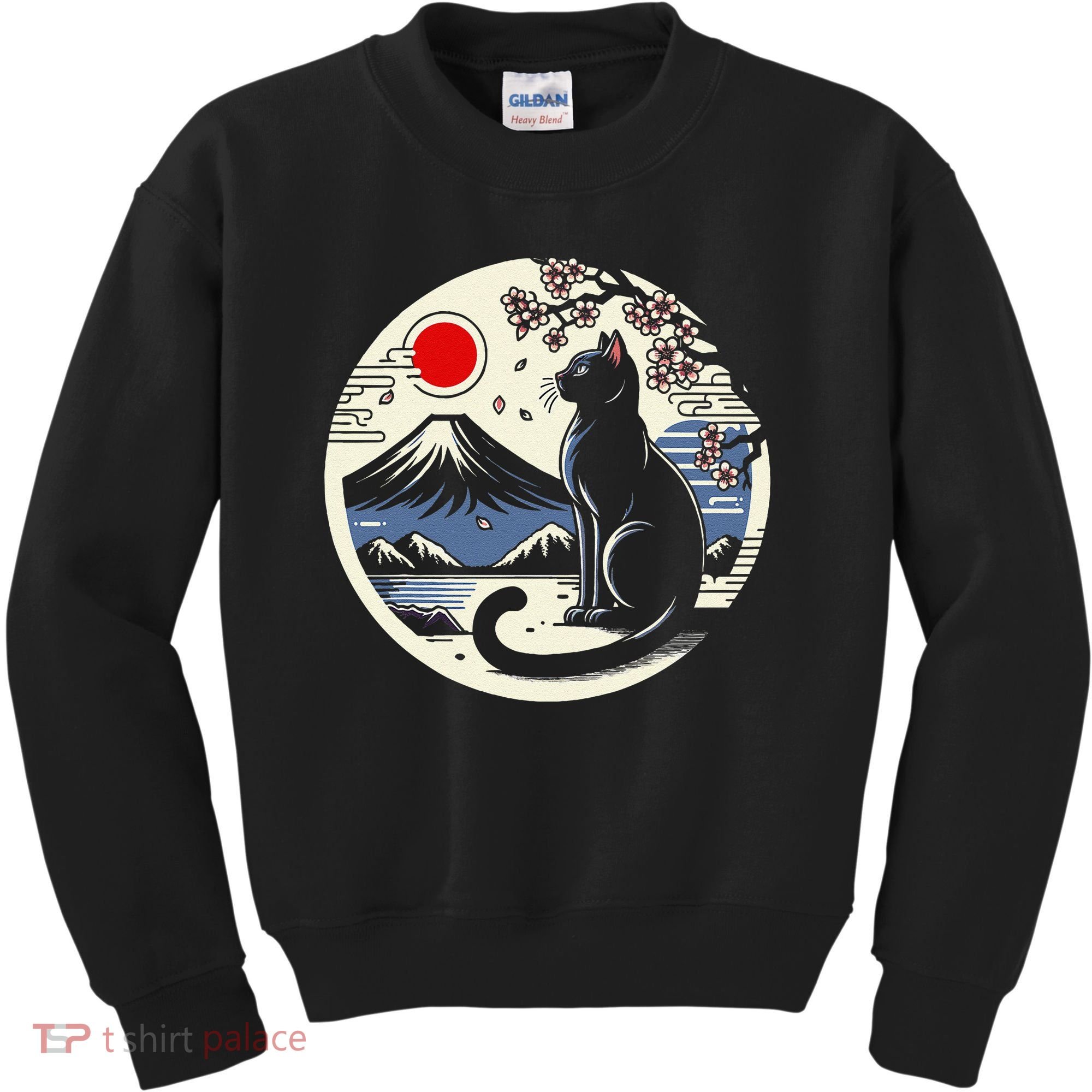 Kawaii Cat Anime Japanese Retro Funny Cat Gift Kids Sweatshirt