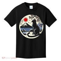 Kawaii Cat Anime Japanese Retro Funny Cat Gift Kids T-Shirt thumb 0