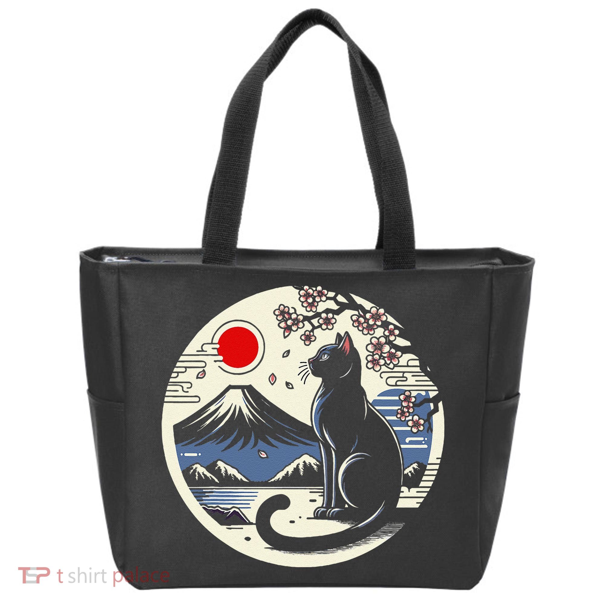 Kawaii Cat Anime Japanese Retro Funny Cat Gift Tote Bag