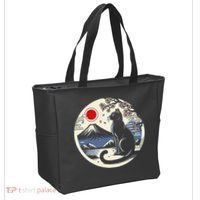 Kawaii Cat Anime Japanese Retro Funny Cat Gift Tote Bag thumb 2
