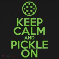 Keep Calm And Pickle On Pickleball TShirt With Pickle Ball Sweatshirt thumb 3