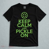 Keep Calm And Pickle On Pickleball TShirt With Pickle Ball T-Shirt thumb 5