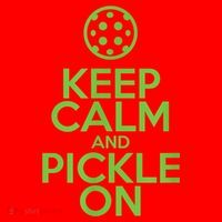 Keep Calm And Pickle On Pickleball TShirt With Pickle Ball Santa Hat thumb 1