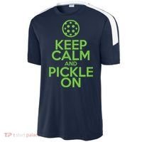 Keep Calm And Pickle On Pickleball TShirt With Pickle Ball Sport-Tek Competitor United Soccer Jersey thumb 2