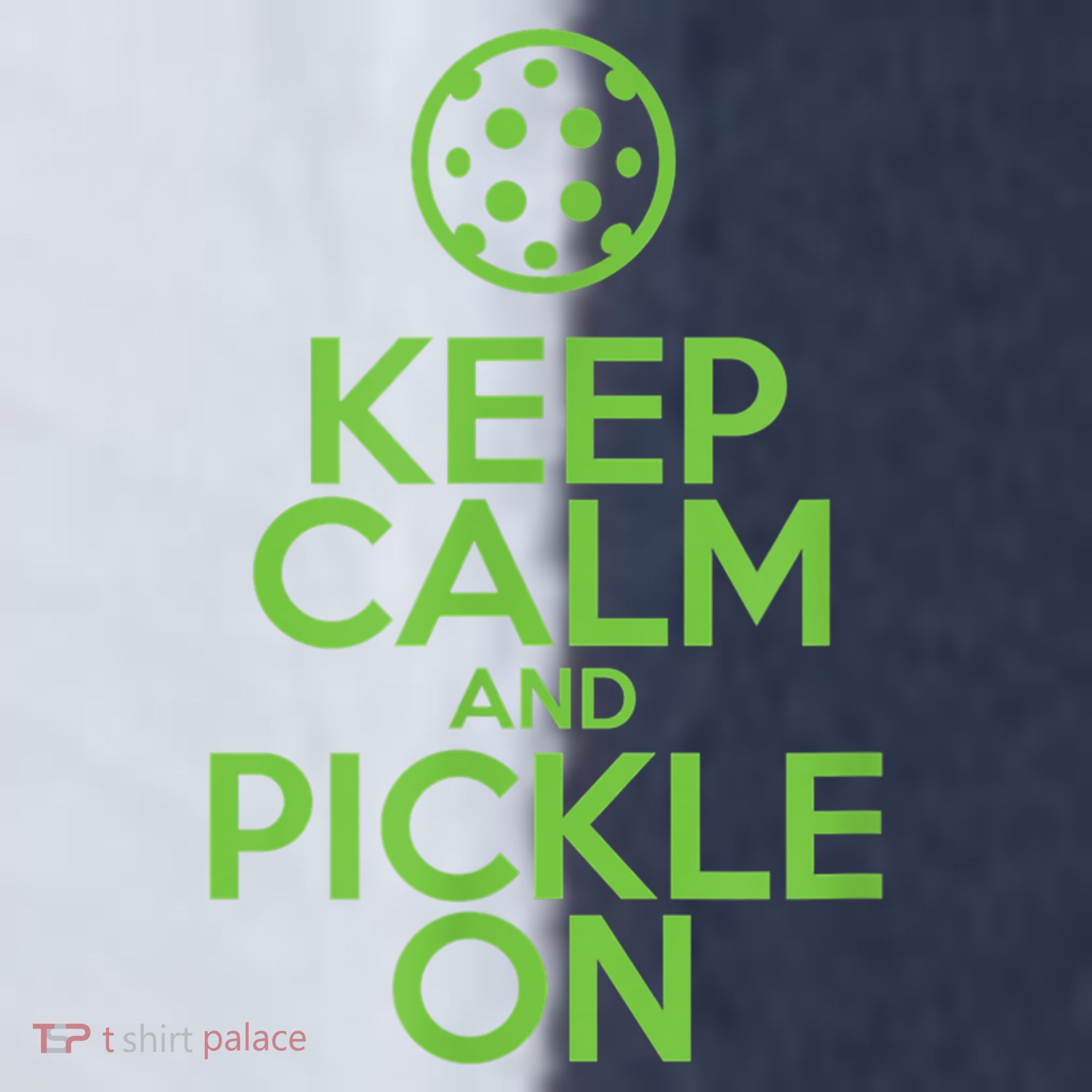 Keep Calm And Pickle On Pickleball TShirt With Pickle Ball Sport-Tek Competitor United Soccer Jersey