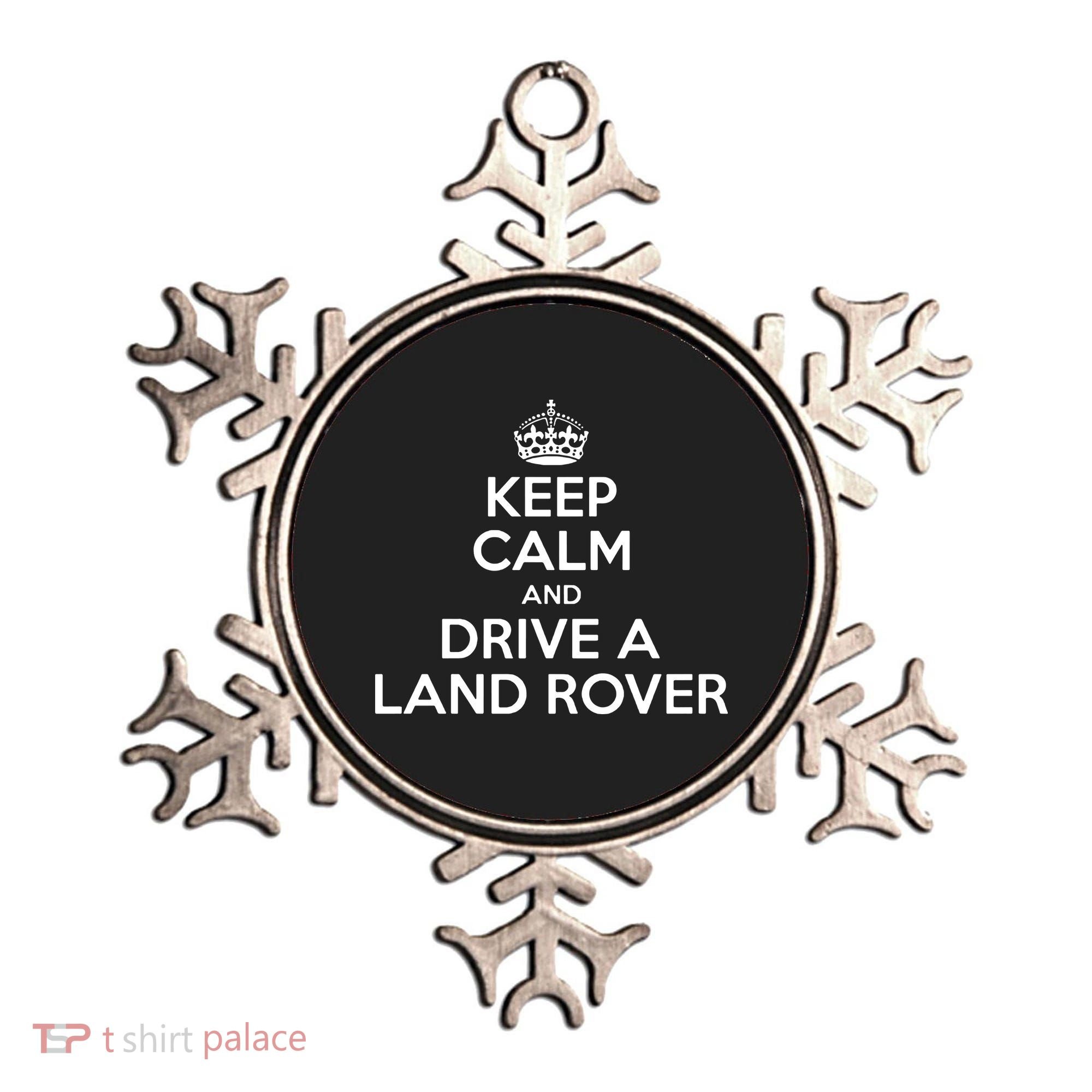 Keep Calm And Drive A Land Rover Funny Ornament