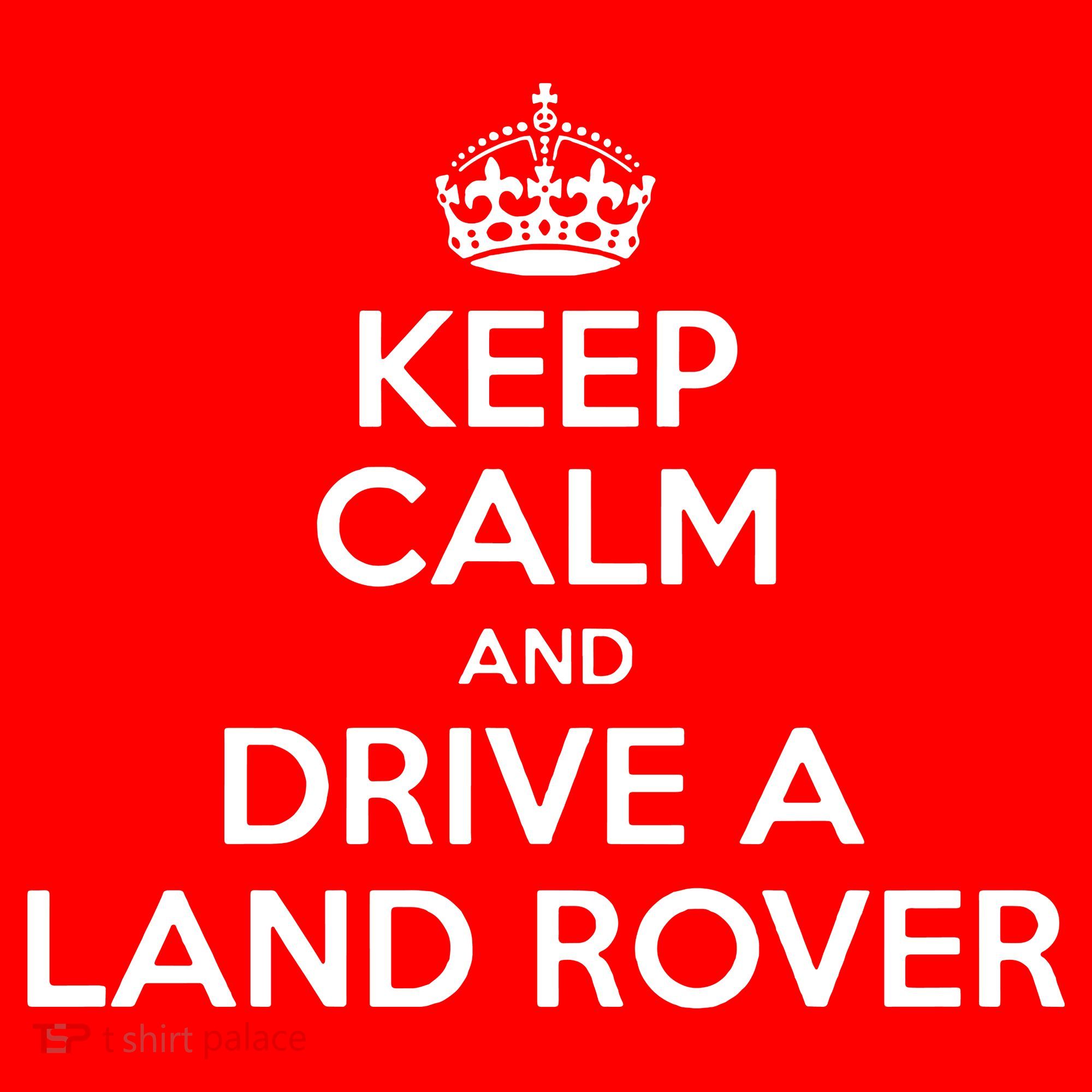Keep Calm And Drive A Land Rover Funny Santa Hat