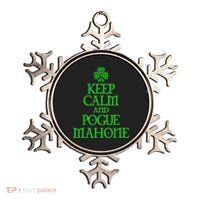 Keep Calm and Pogue Mahone funny Irish Celtic Ornament thumb 0
