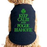 Keep Calm and Pogue Mahone funny Irish Celtic Doggie Tank thumb 0