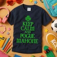 Keep Calm and Pogue Mahone funny Irish Celtic Kids T-Shirt thumb 3