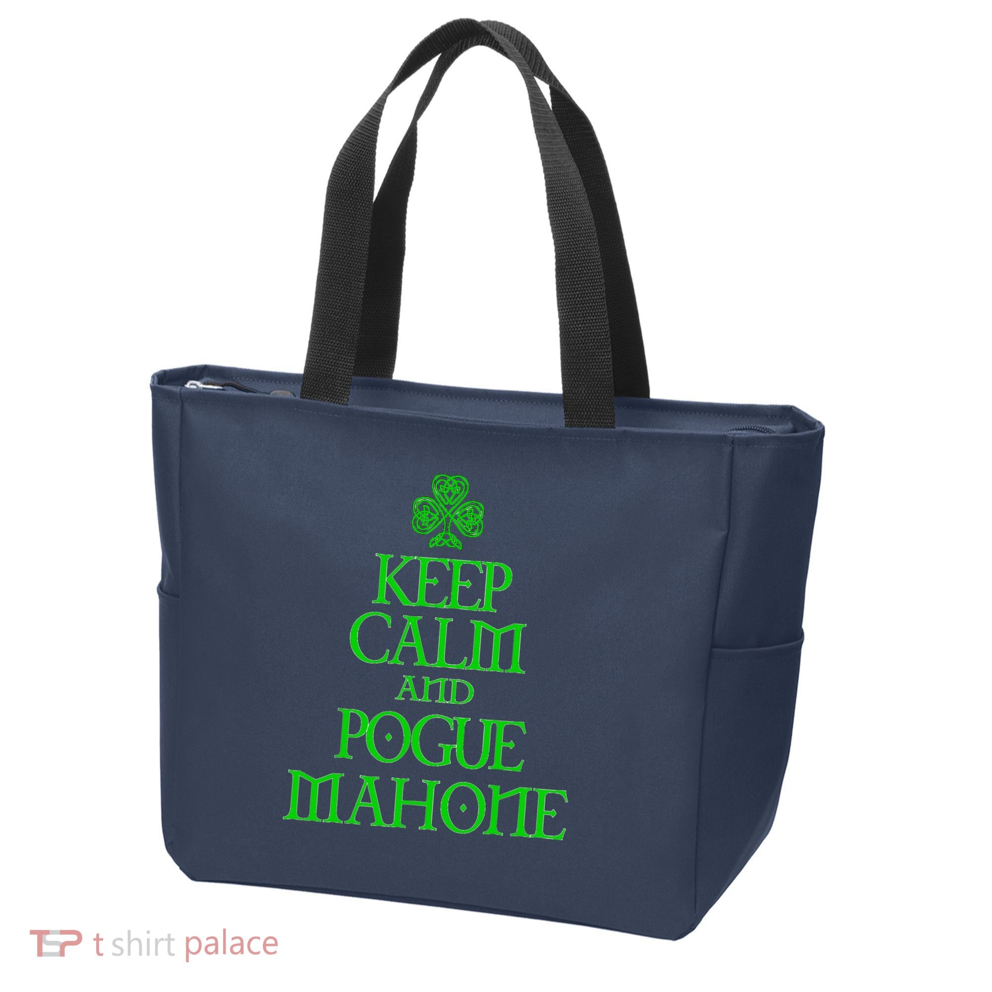 Keep Calm and Pogue Mahone funny Irish Celtic Tote Bag