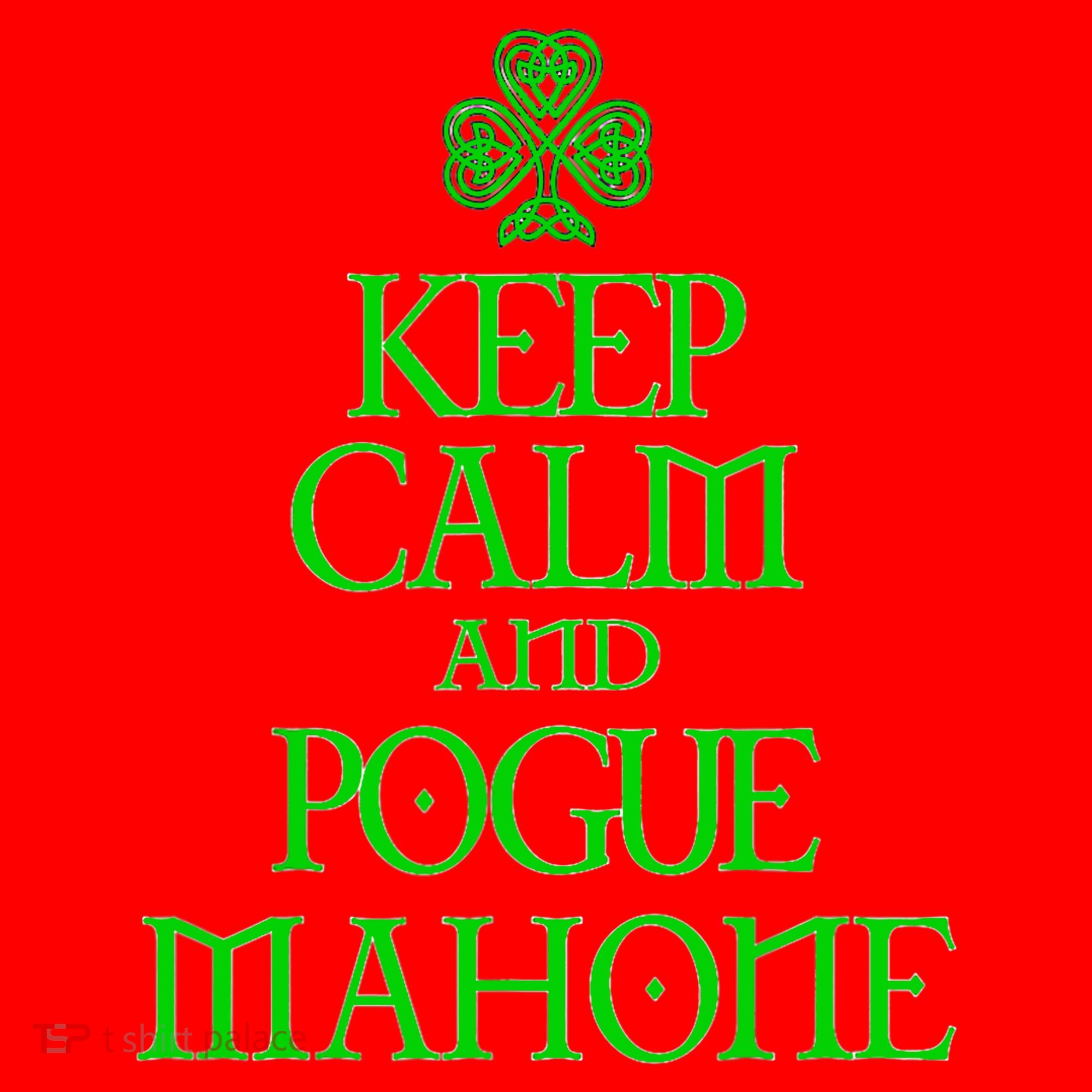 Keep Calm and Pogue Mahone funny Irish Celtic Santa Hat