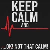 Keep Calm And Ok! Not That Calm! Funny Medical Ecg Emergency Women's Hoodie thumb 2