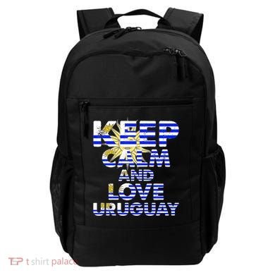 Keep Calm And Love Uruguay Backpack