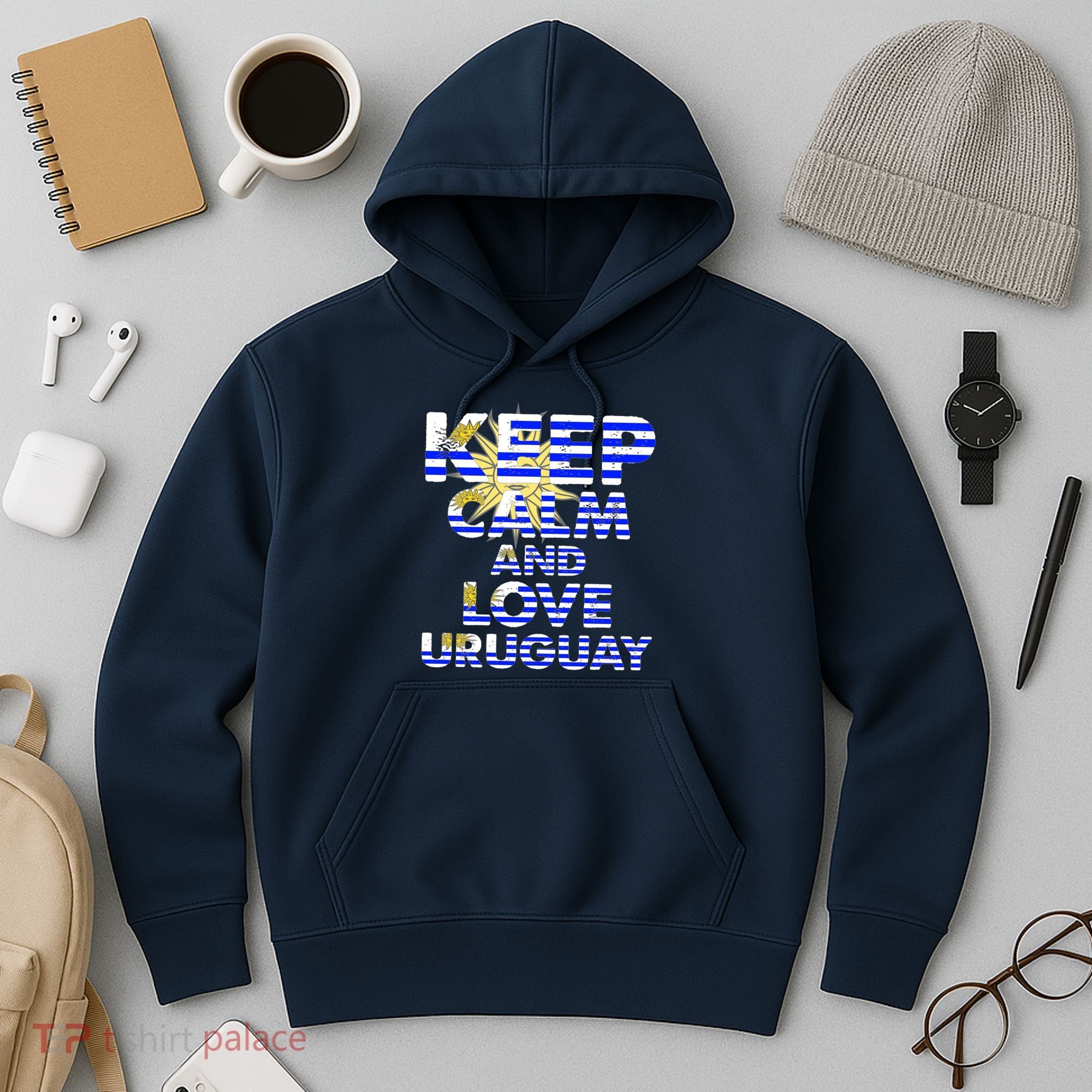 Keep Calm And Love Uruguay Hoodie