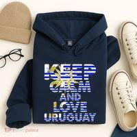 Keep Calm And Love Uruguay Hoodie thumb 4