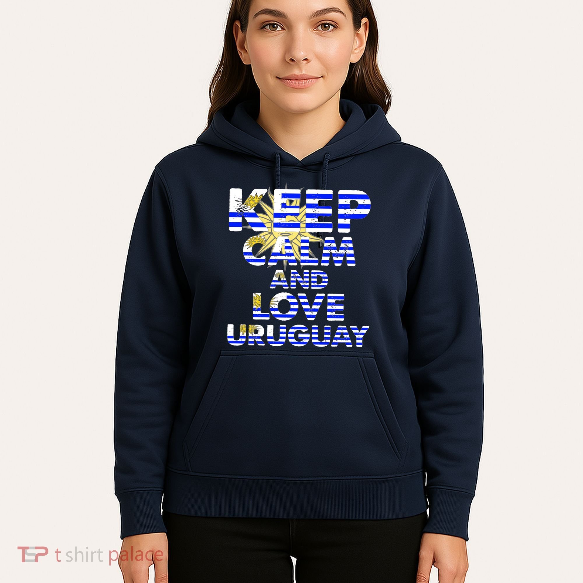 Keep Calm And Love Uruguay Hoodie
