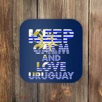 Keep Calm And Love Uruguay Coaster thumb 0