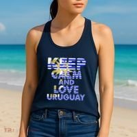 Keep Calm And Love Uruguay Women's Tank Top thumb 2
