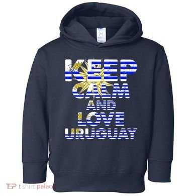 Keep Calm And Love Uruguay Toddler Hoodie