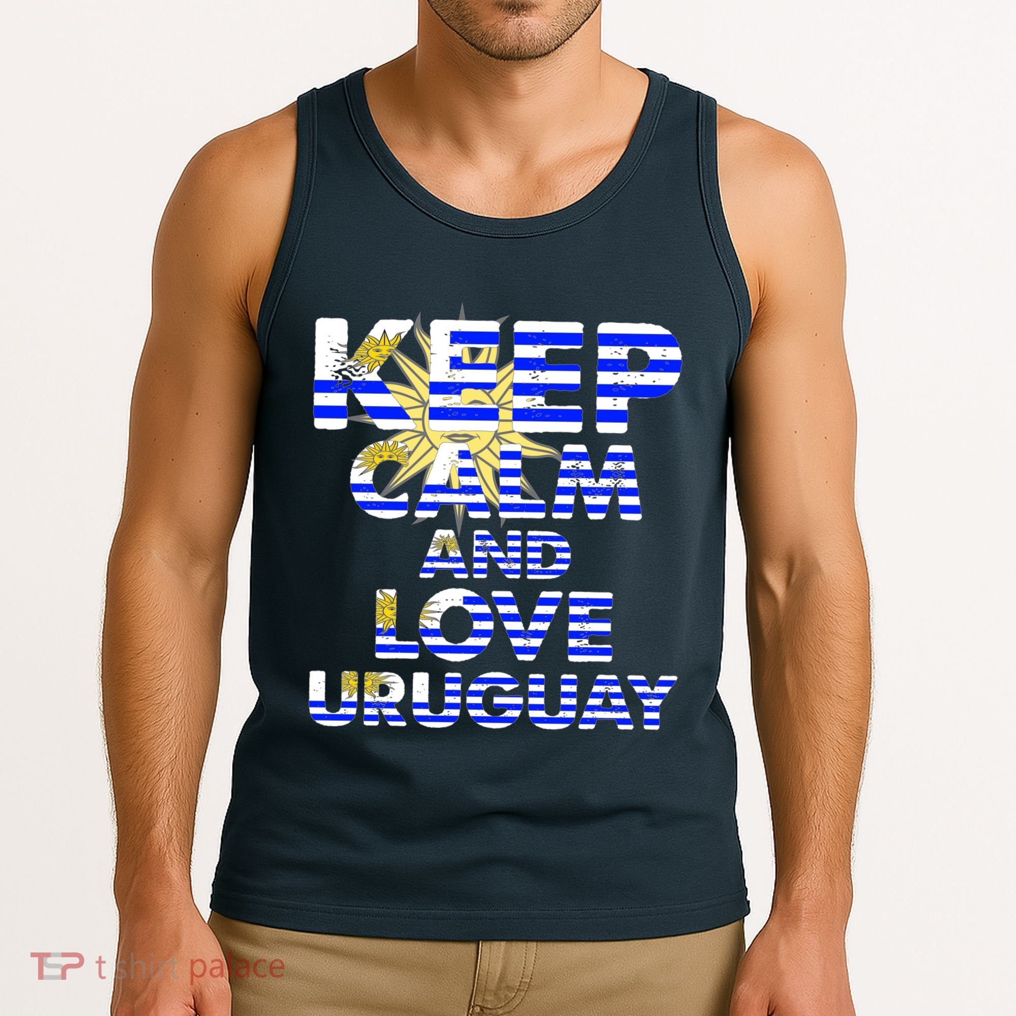 Keep Calm And Love Uruguay Tank Top