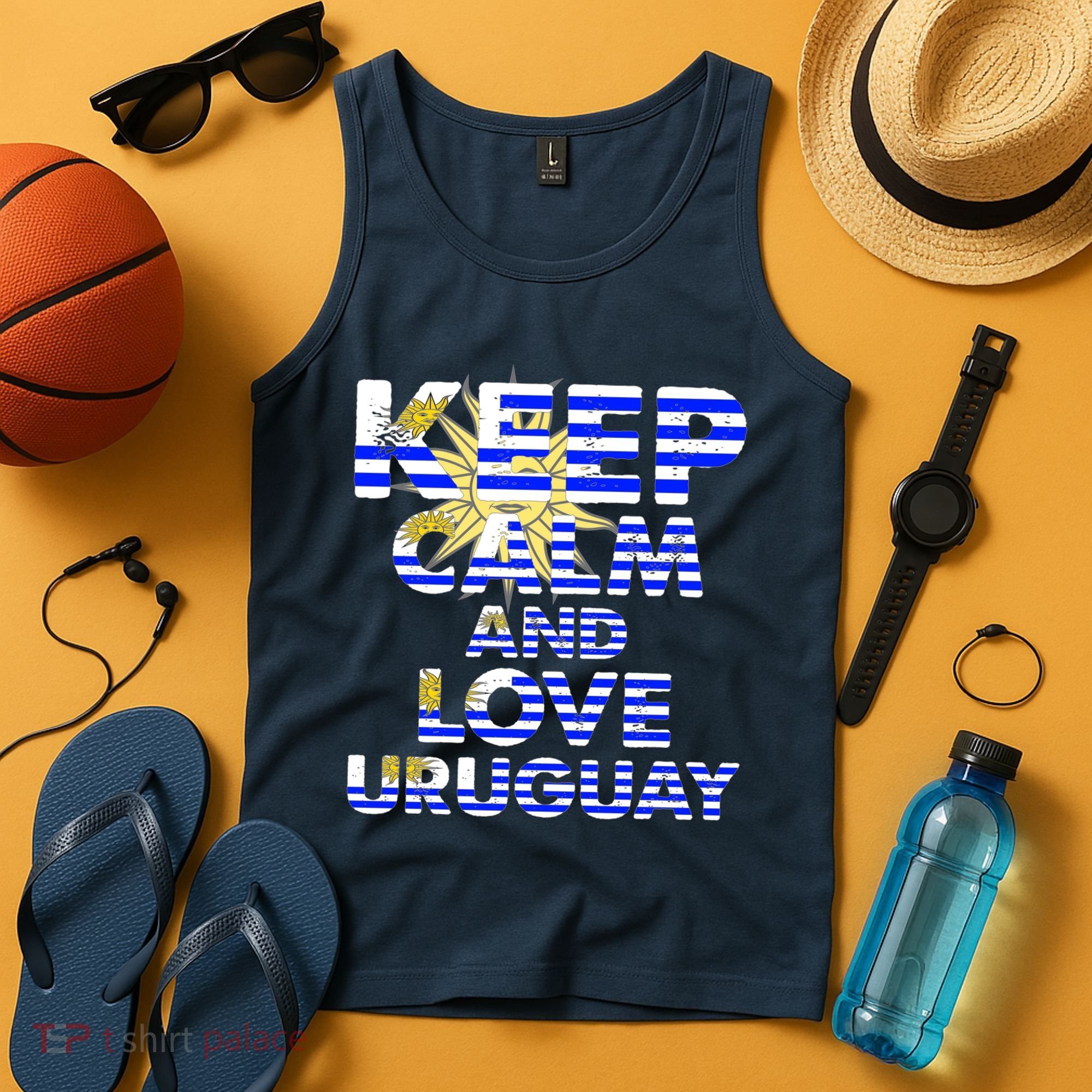 Keep Calm And Love Uruguay Tank Top