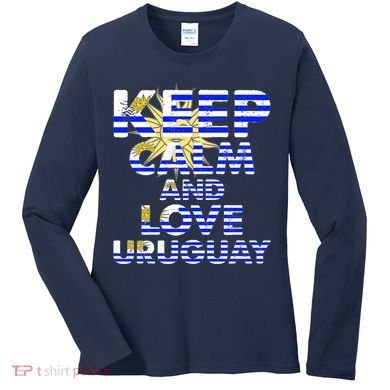 Keep Calm And Love Uruguay Women's Long Sleeve Shirt