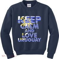 Keep Calm And Love Uruguay Kids Sweatshirt thumb 0