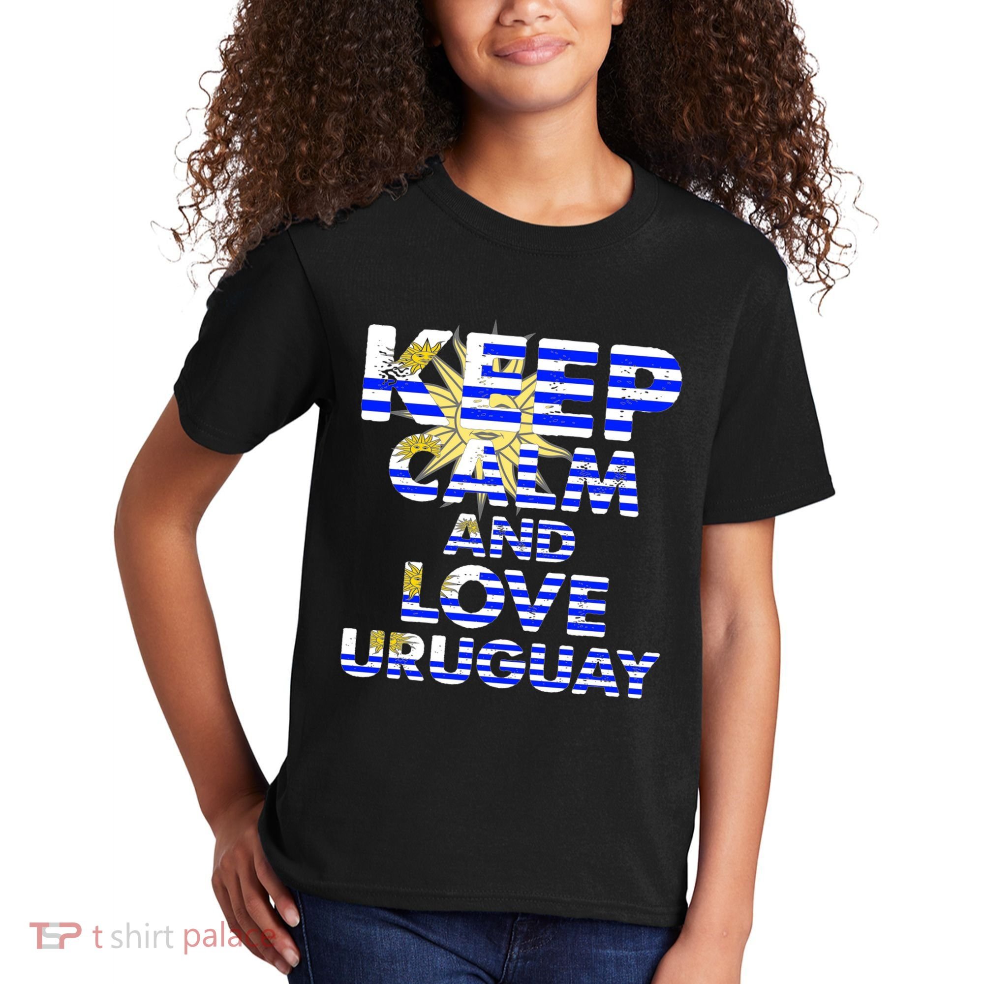 Keep Calm And Love Uruguay Kids T-Shirt